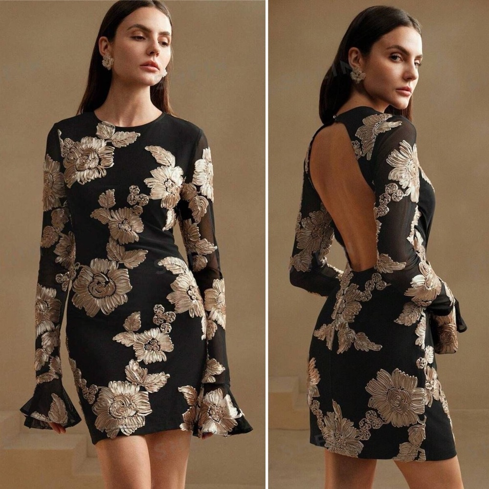 Rotate long sleeve mini dress - Picture 16 of 16
